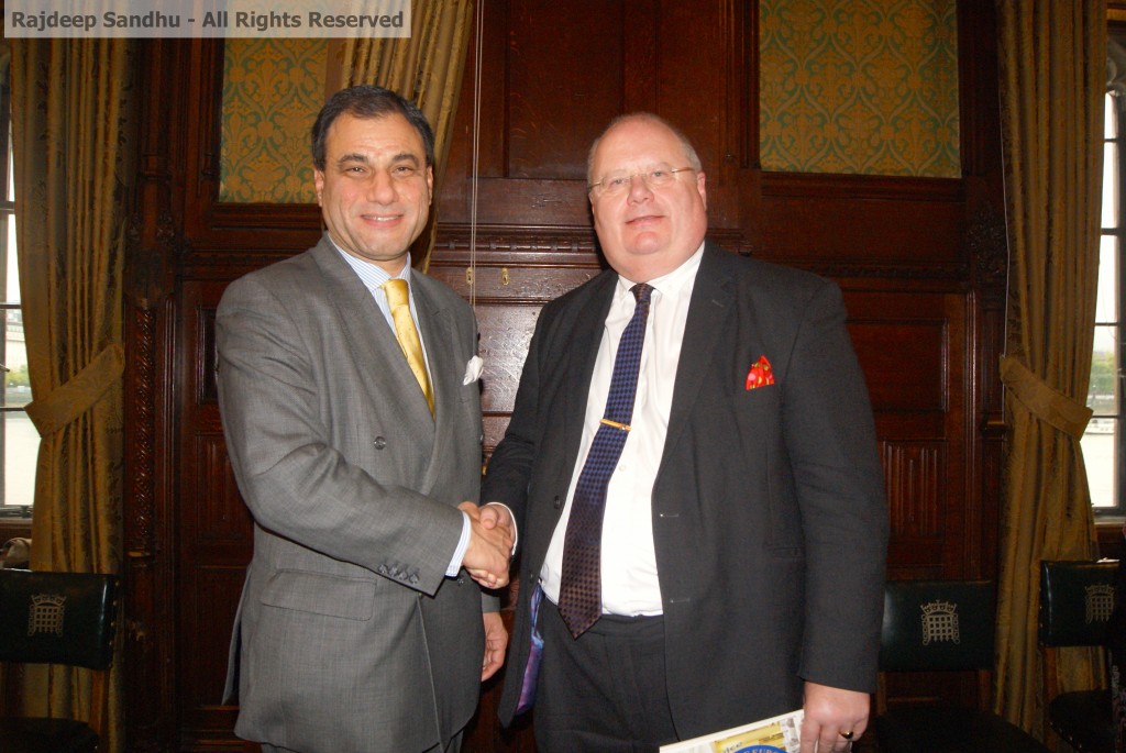 Lord Bilimoria and Eric Pickles, MP